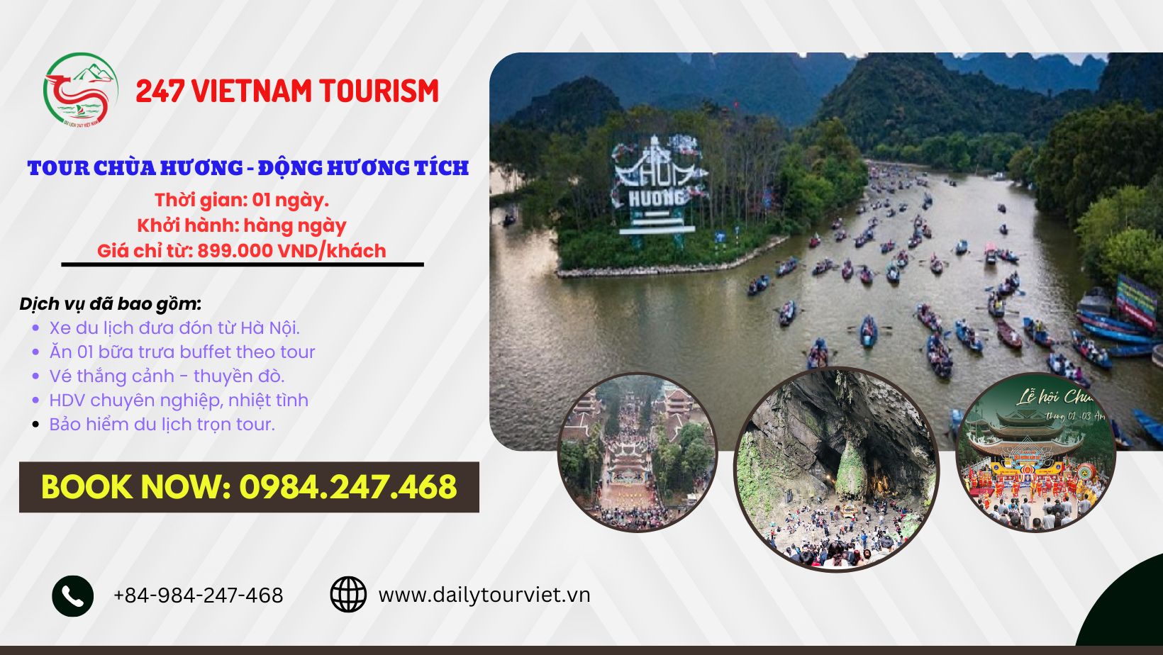 Tour Chùa Hương 1 ngày 2025