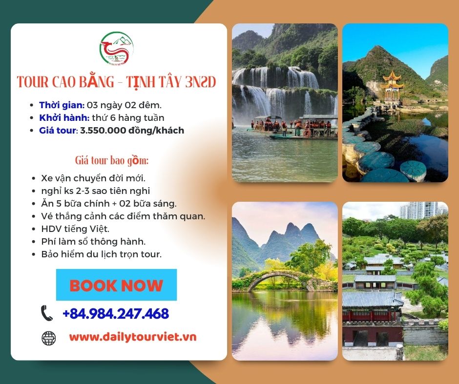 Tour cao bằng - tinh tây trung quốc 1 ngày