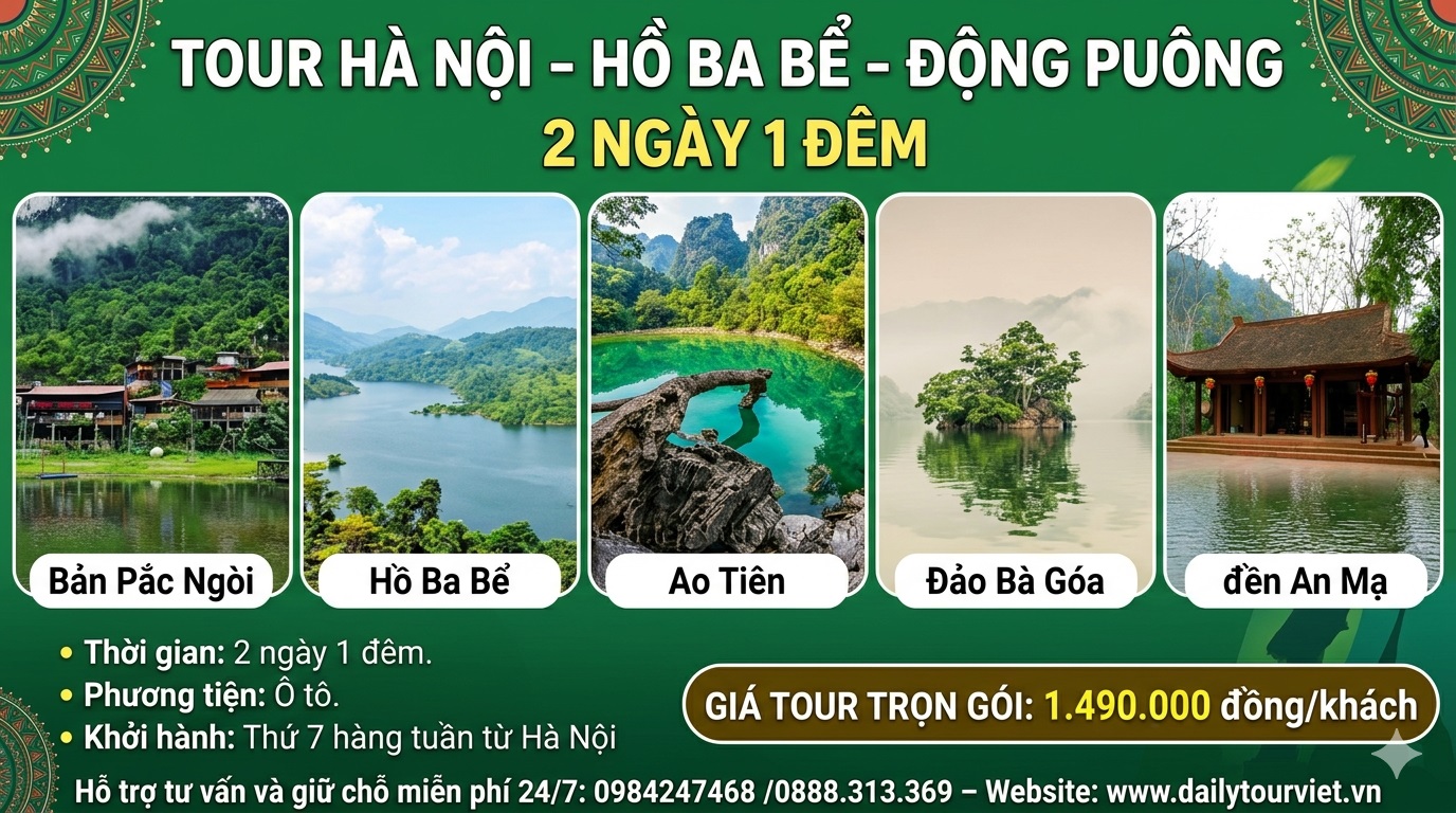 Du lịch Hồ Ba Bể