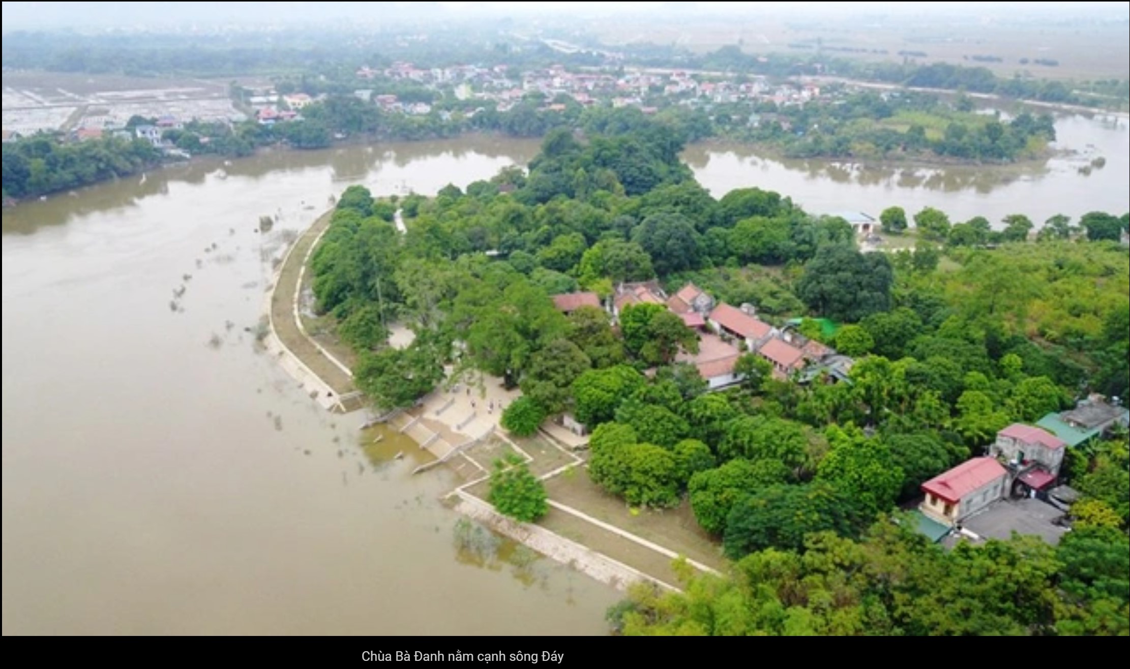 Chùa Bà Đanh Hà Nam nhìn từ trên cao